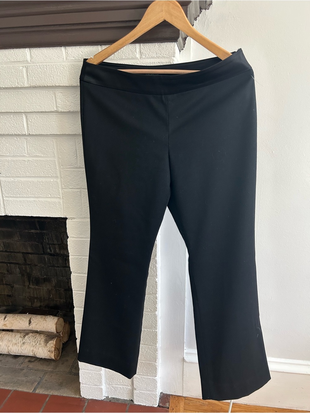 Talbots Black Straight-Leg Pants 8P